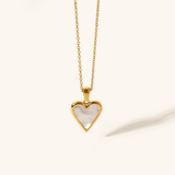Blythe Herz-Halskette – Gelbgold