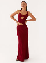MARIA I SCHICKES MAXIKLEID – Kastanienbraun