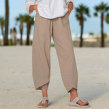 Nicole - Leichte Baumwollhose für Damen – Khaki