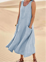 Johanna Maxi Sommerkleid | Dein bestes Sommerkleid! – Blau
