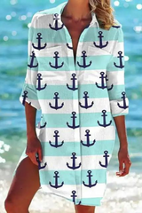 Johanna | Leichte lässige Sommer Strandbluse – Farbe 3