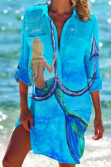 Johanna | Leichte lässige Sommer Strandbluse – Farbe 2
