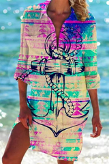 Johanna | Leichte lässige Sommer Strandbluse – Farbe 4