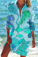 Johanna | Leichte lässige Sommer Strandbluse – Farbe 5