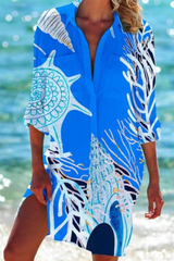 Johanna | Leichte lässige Sommer Strandbluse – Farbe 9