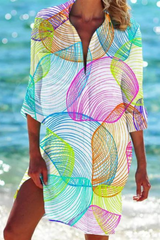Johanna | Leichte lässige Sommer Strandbluse – Farbe 10