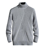 Schöner dicker pullover für männer - mani – Grau