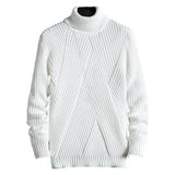 Schöner dicker pullover für männer - mani – Weiß