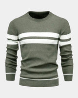 Herbert | Herren Bequemer Pullover – Komfort Pullover Herren Alltag – Militärgrün