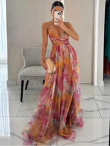 DREAMY SUNSET MAXIKLEID – Orange