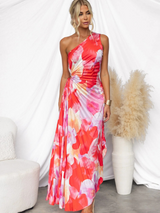 FLORENCE SUNSET MAXIKLEID – Rot