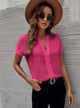 Julia | Lässige leichte Sommerbluse – Rosa