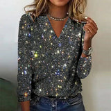 Julia | Stylischer Pullover mit V Ausschnitt – Schwarz