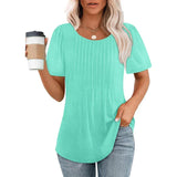 Julia | Weiches atmungsaktives elegantes Sommertop – Hellgrün
