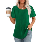 Julia | Weiches atmungsaktives elegantes Sommertop – Grün