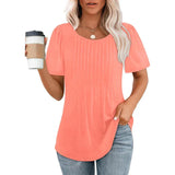 Julia | Weiches atmungsaktives elegantes Sommertop – Rosa