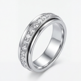 Serenova™ Stressabbau-Spinner-Ring – Silber