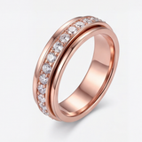 Serenova™ Stressabbau-Spinner-Ring – Roségold