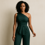 Jumpsuit Mit Einer Schulter - Jasmina – Grün