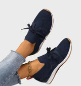 Ottilie – Leichte Mesh-Sneaker aus Strick – Blau