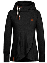 Kanny – warmes sweatshirt mit langen armeln für den winter – Schwarz
