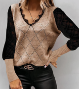 Lenore | Damen Stylishes Oberteil | Elegant – Khaki