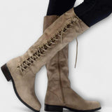 Milenne – Schnürstiefel mit Charakter – Hellbraun