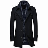 Warme winterjacke für herren, elegant und funktionell – Schwarz