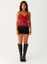 STEFFI I GLAMOUR-OBERTEIL – Rot