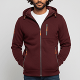 Kapuzenjacke Mit Durchgehreißverschluss - Noel – Weinrot