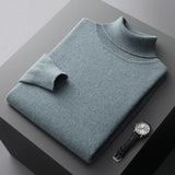 Rollkragenpullover Herren Klassisch | Schlichtes Design – Grün