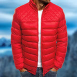 Wattierte wind- und wasserdichte jacke für herren – josef – Rot