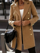 Keithlyn Wollmantel | stylischer Wintermantel für Damen – Khaki