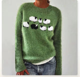 Helene | der Retro-Pullover – Grün