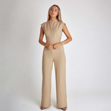 Nancie – Edler Jumpsuit – Khaki
