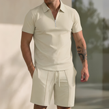 Giovanni – Modernes und Bequemes Herren-Set – Beige