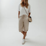 Ivarael - Weiche Bermudashorts – Khaki