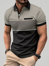 Moderne weiche Sommer-Polo-Shirt – Khaki