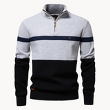 Klassischer Baumwollpullover mit zeitlosem Stil – Grau