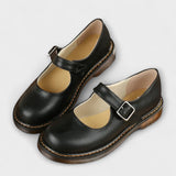 Klassischer Mary-Jane-Flachschuh - Kira – Schwarz