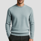 Klassischer Rundkragen-Pullover - Ludwig – Grün