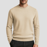 Klassischer Rundkragen-Pullover - Ludwig – Khaki