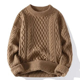 Klassischer Strickpullover für Elegante Momente – Khaki