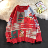 Klassischer Strickpullover für Festliche Anlässe – Rot