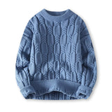Klassischer Strickpullover für Stil und Wärme – Blau