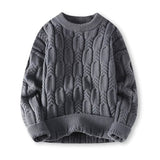 Klassischer Strickpullover für Stil und Wärme – Grau