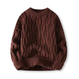 Klassischer Strickpullover für Stil und Wärme – Braun