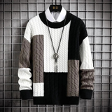 Klassischer Strickpullover mit Elegantem Rundhalsausschnitt – Schwarz