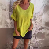 Klaudia | Elegantes zeitloses Top – Gelb