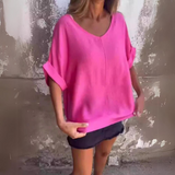 Klaudia | Elegantes zeitloses Top – Rosa